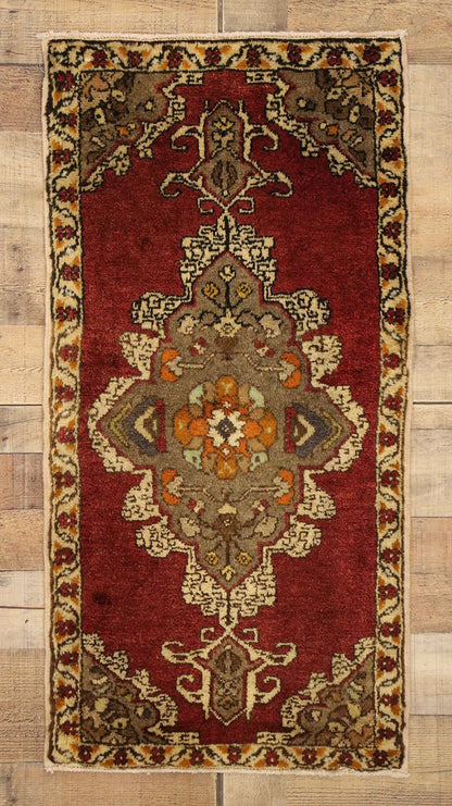 2 x 3 Vintage Turkish Yastik Rug 51487