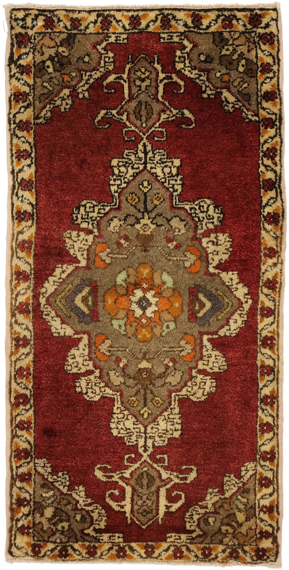 2 x 3 Vintage Turkish Yastik Rug 51487