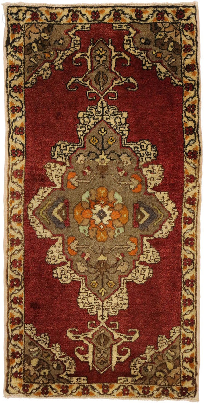 2 x 3 Vintage Turkish Yastik Rug 51487