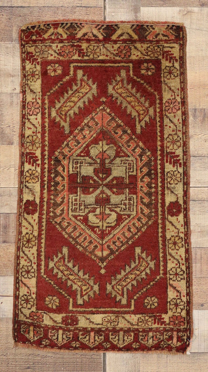 2 x 3 Vintage Turkish Yastik Rug 51489