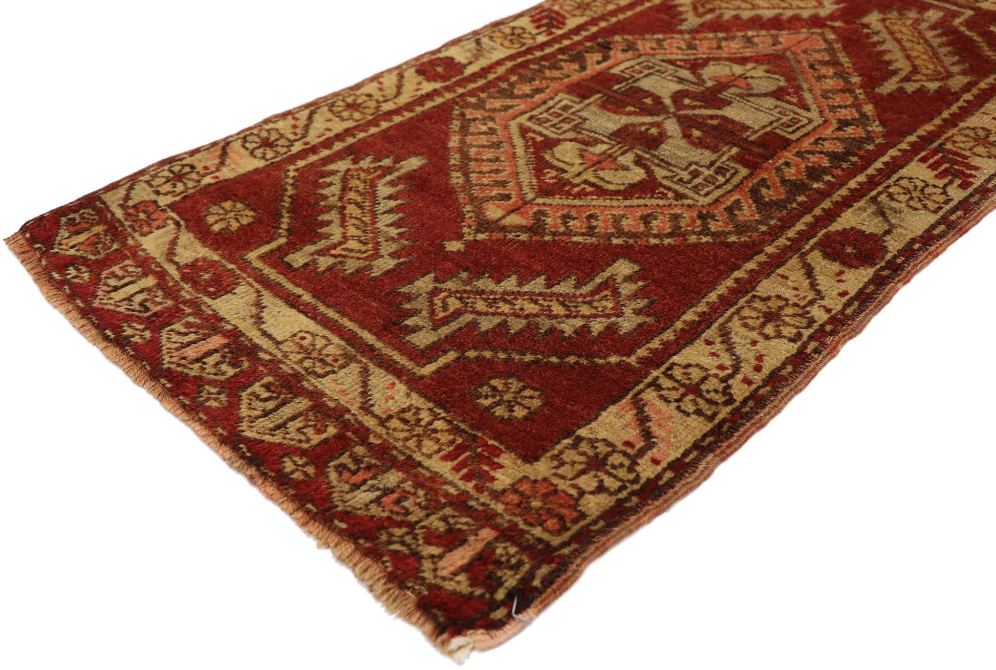 2 x 3 Vintage Turkish Yastik Rug 51489