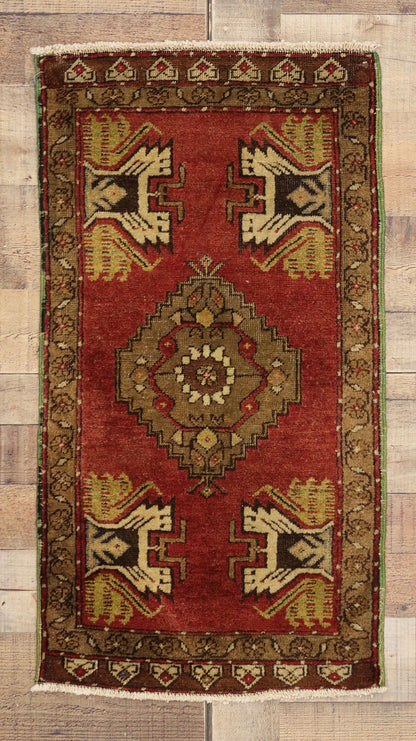 2 x 3 Vintage Turkish Yastik Rug 51490