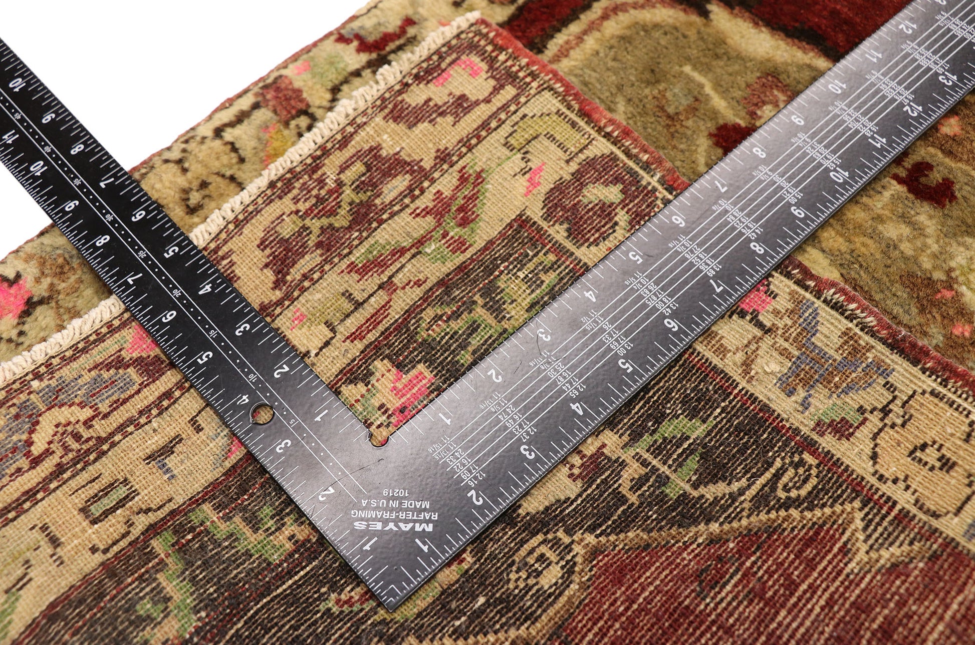 2 x 3 Vintage Turkish Yastik Rug 51491