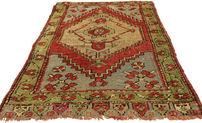 2 x 3 Vintage Turkish Yastik Rug 51492