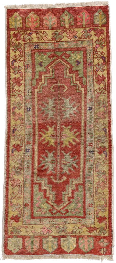 2 x 3 Vintage Turkish Yastik Rug 51493