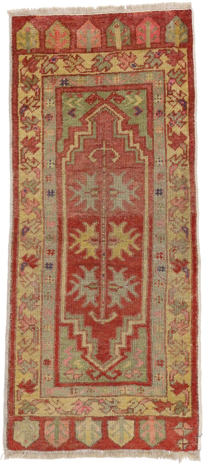 2 x 3 Vintage Turkish Yastik Rug 51493