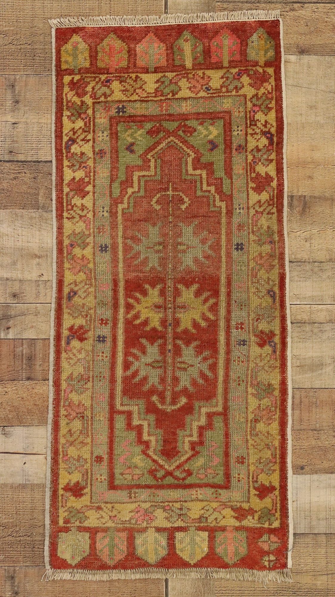 2 x 3 Vintage Turkish Yastik Rug 51493