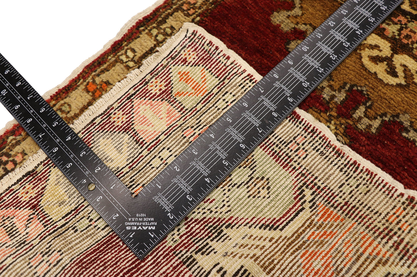 2 x 3 Vintage Turkish Yastik Rug 51494