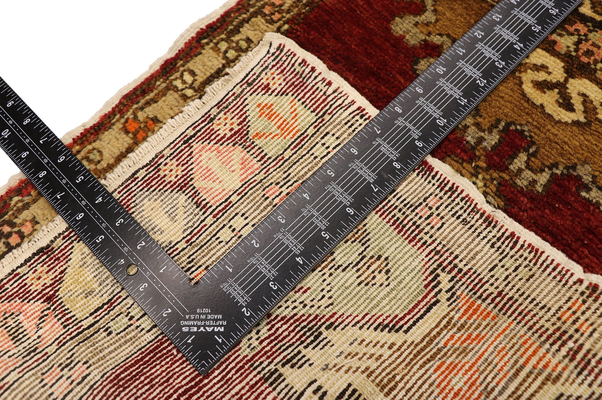 2 x 3 Vintage Turkish Yastik Rug 51494