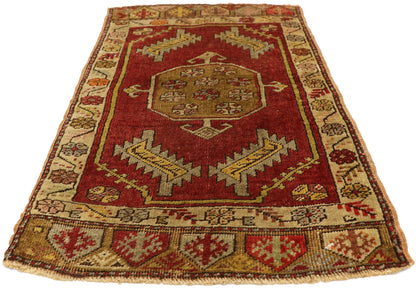 2 x 3 Vintage Turkish Yastik Rug 51496