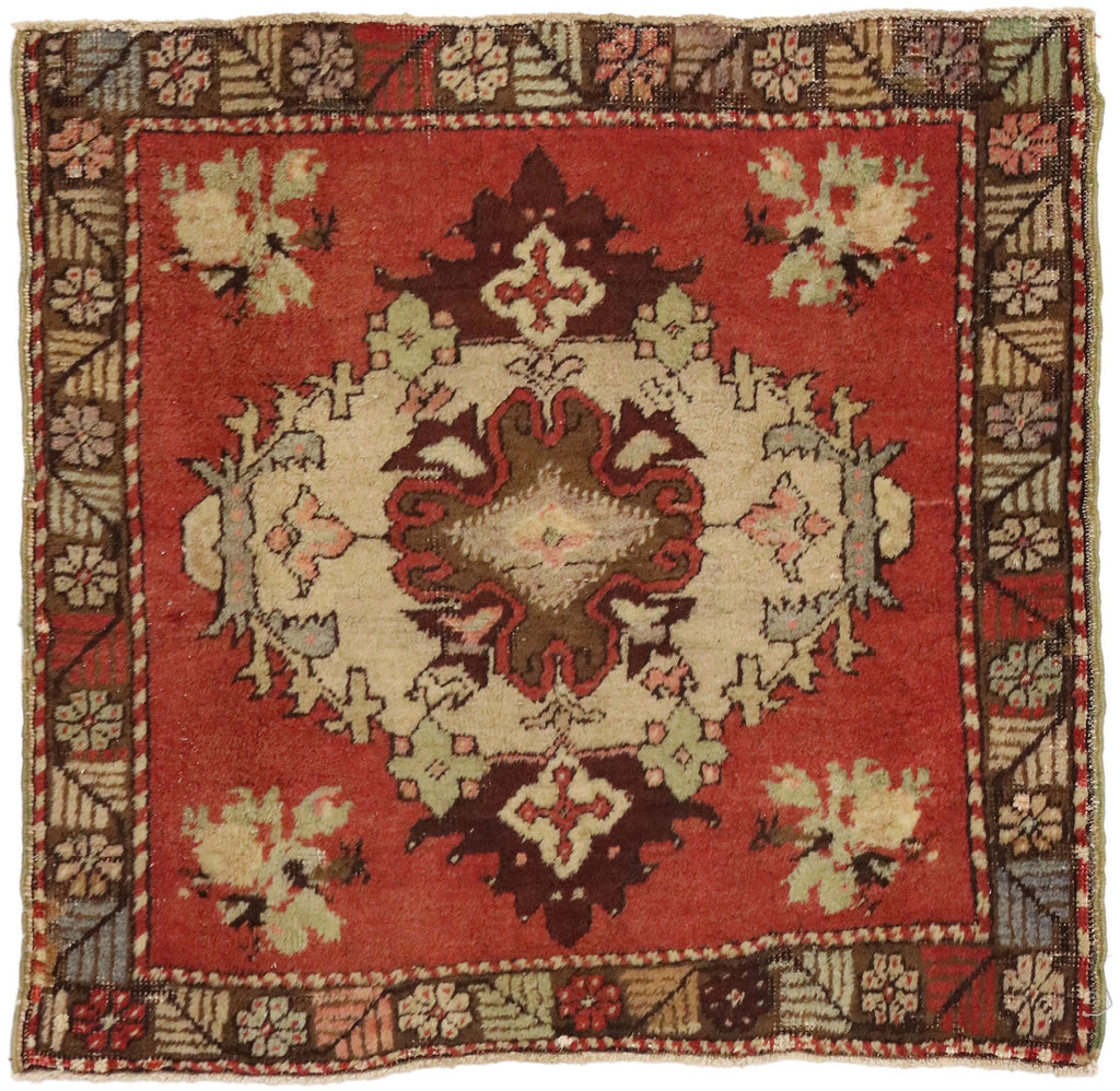 2 x 2 Vintage Turkish Yastik Rug 51501