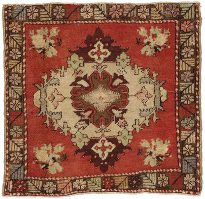 2 x 2 Vintage Turkish Yastik Rug 51501