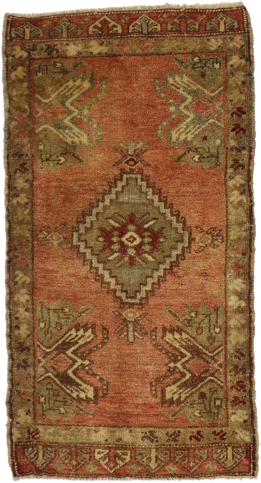 2 x 3 Vintage Turkish Yastik Rug 51502
