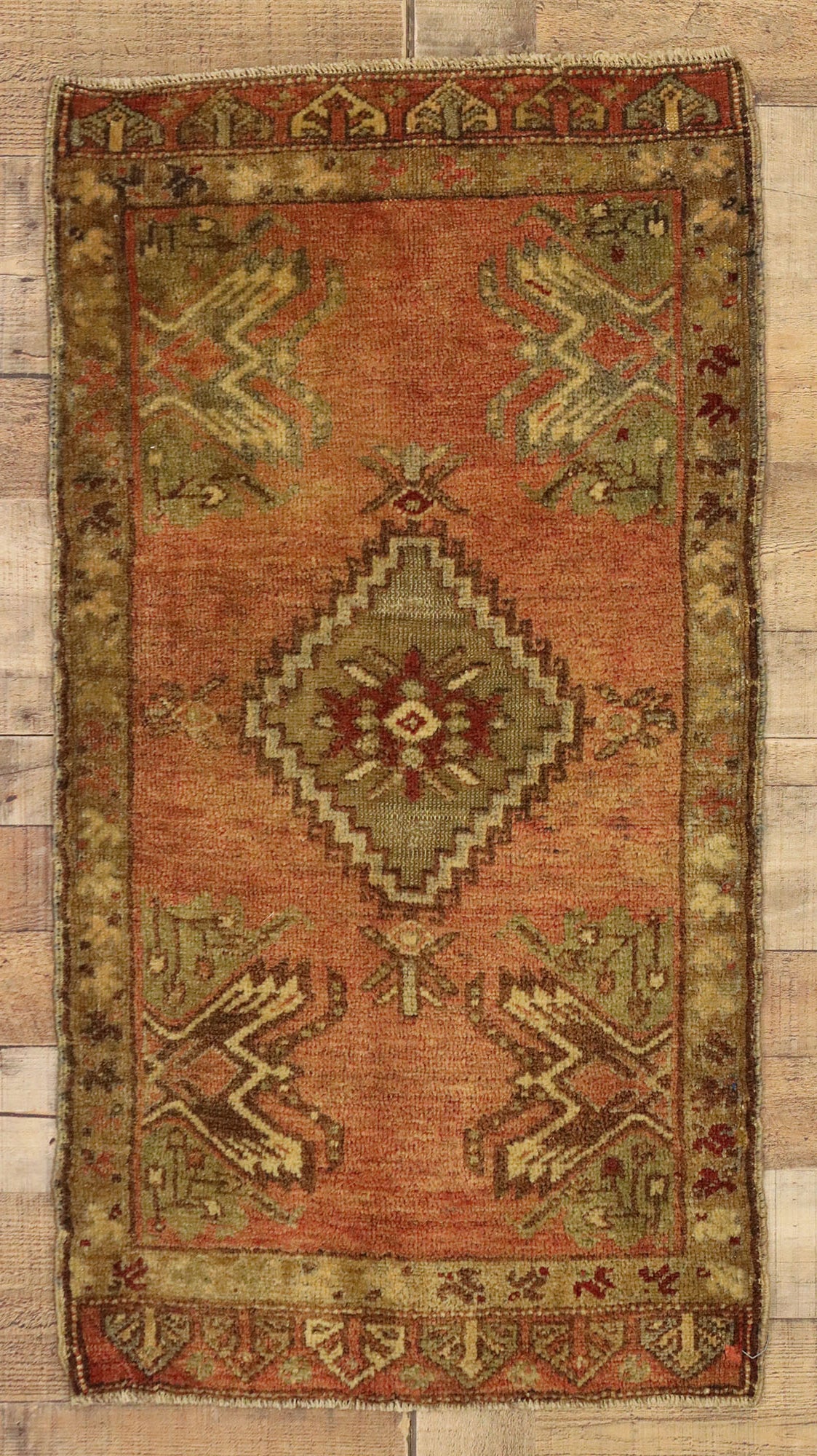 2 x 3 Vintage Turkish Yastik Rug 51502