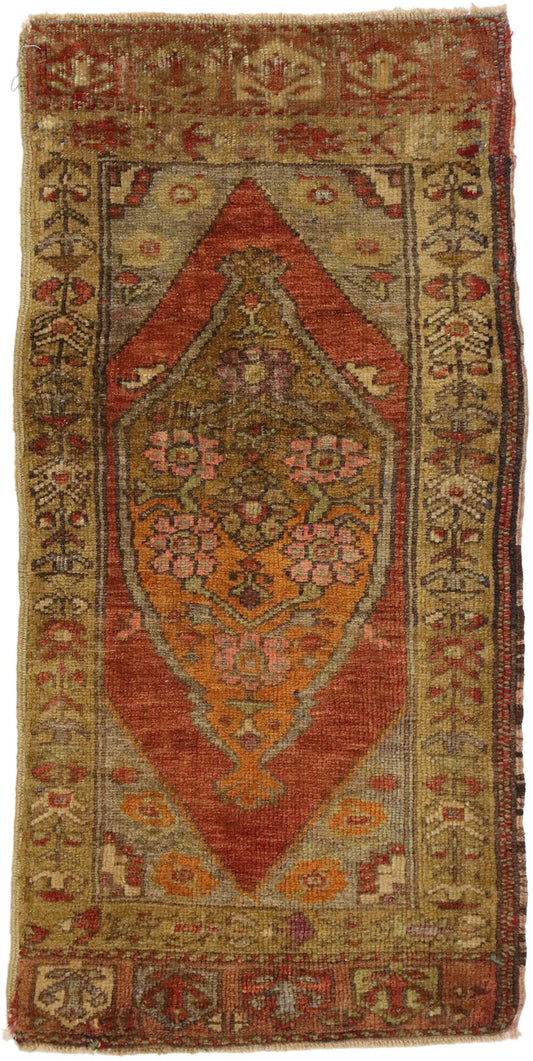 2 x 3 Vintage Turkish Yastik Rug 51503