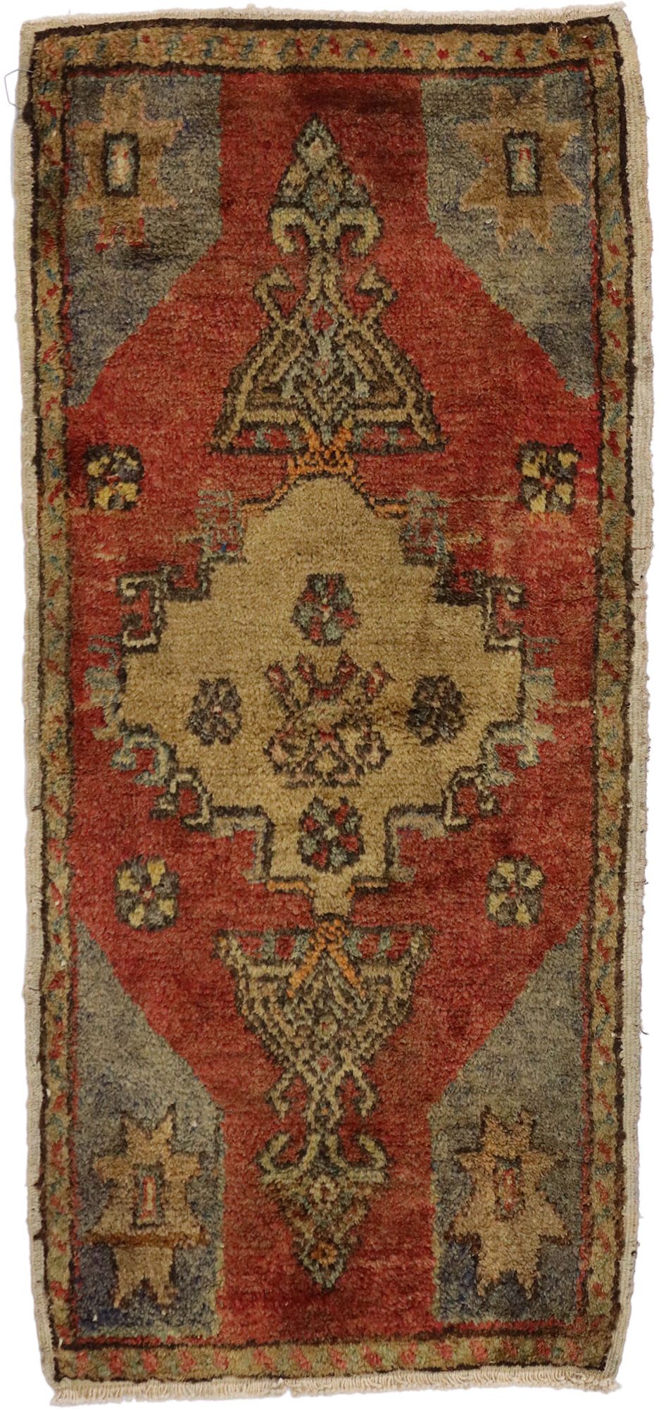 2 x 3 Vintage Turkish Yastik Rug 51506