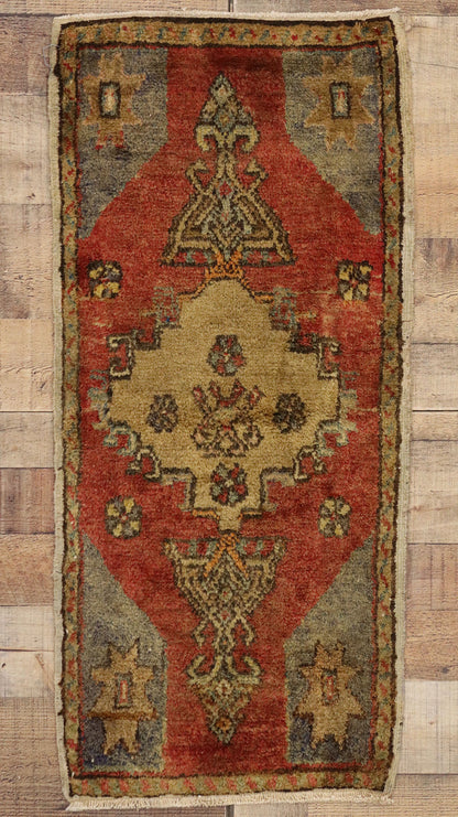 2 x 3 Vintage Turkish Yastik Rug 51506
