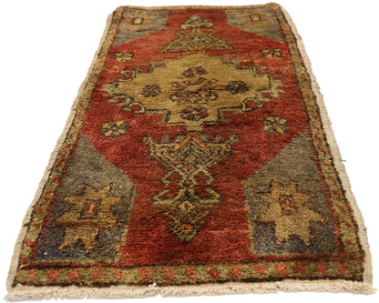 2 x 3 Vintage Turkish Yastik Rug 51506