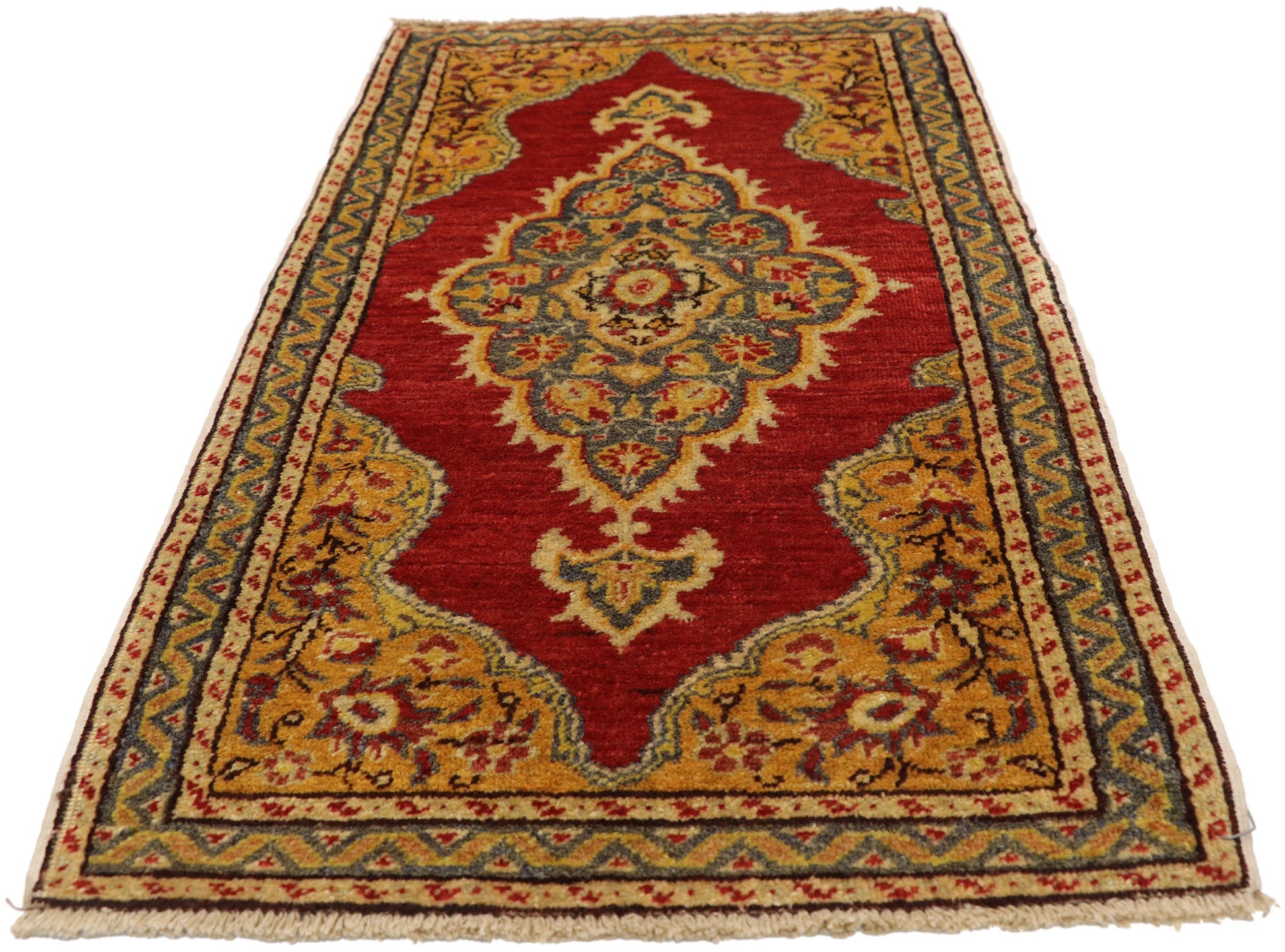 2 x 3 Vintage Turkish Yastik Rug 51507