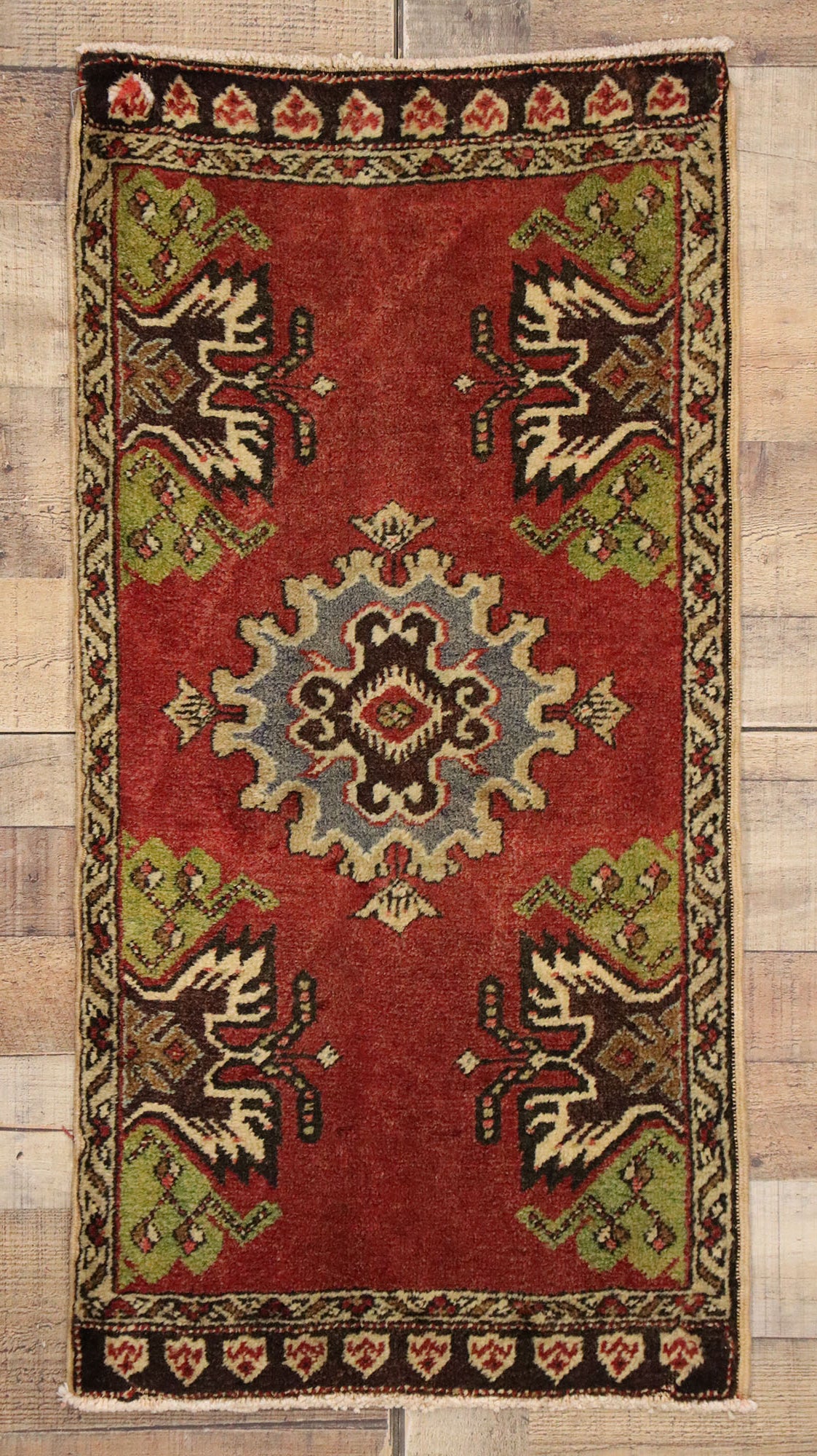 2 x 3 Vintage Turkish Yastik Rug 51508