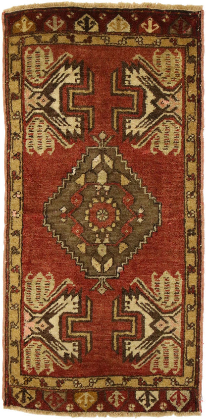 2 x 3 Vintage Turkish Yastik Rug 51509