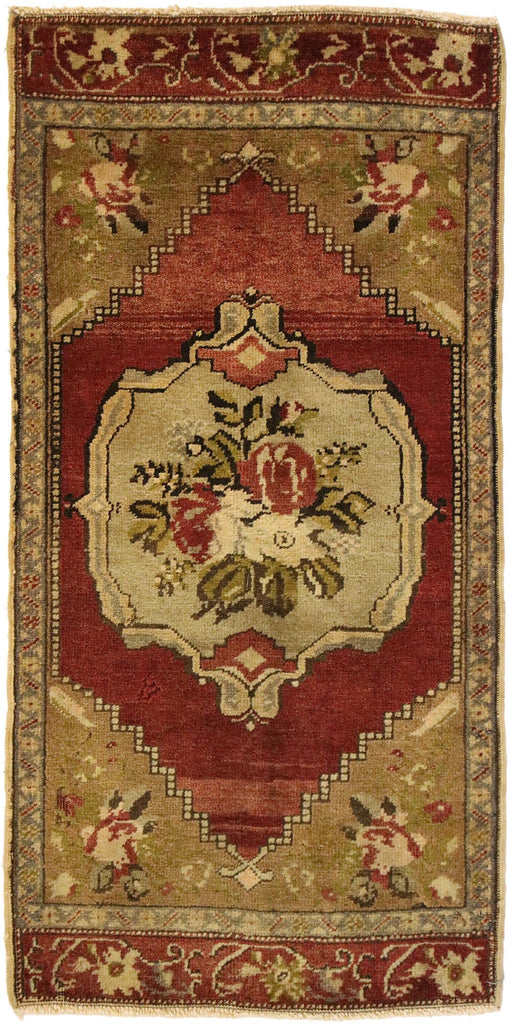 2 x 3 Vintage Turkish Yastik Rug 51510
