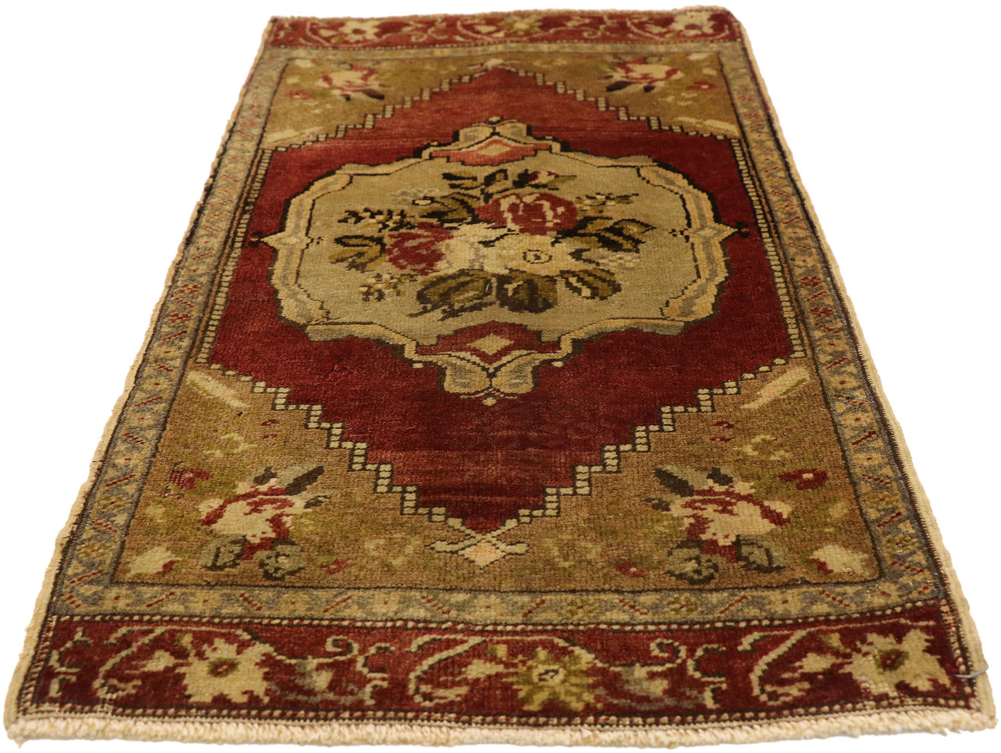 2 x 3 Vintage Turkish Yastik Rug 51510