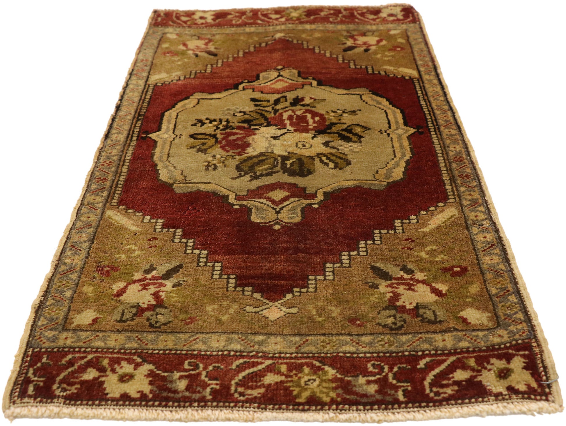 2 x 3 Vintage Turkish Yastik Rug 51510