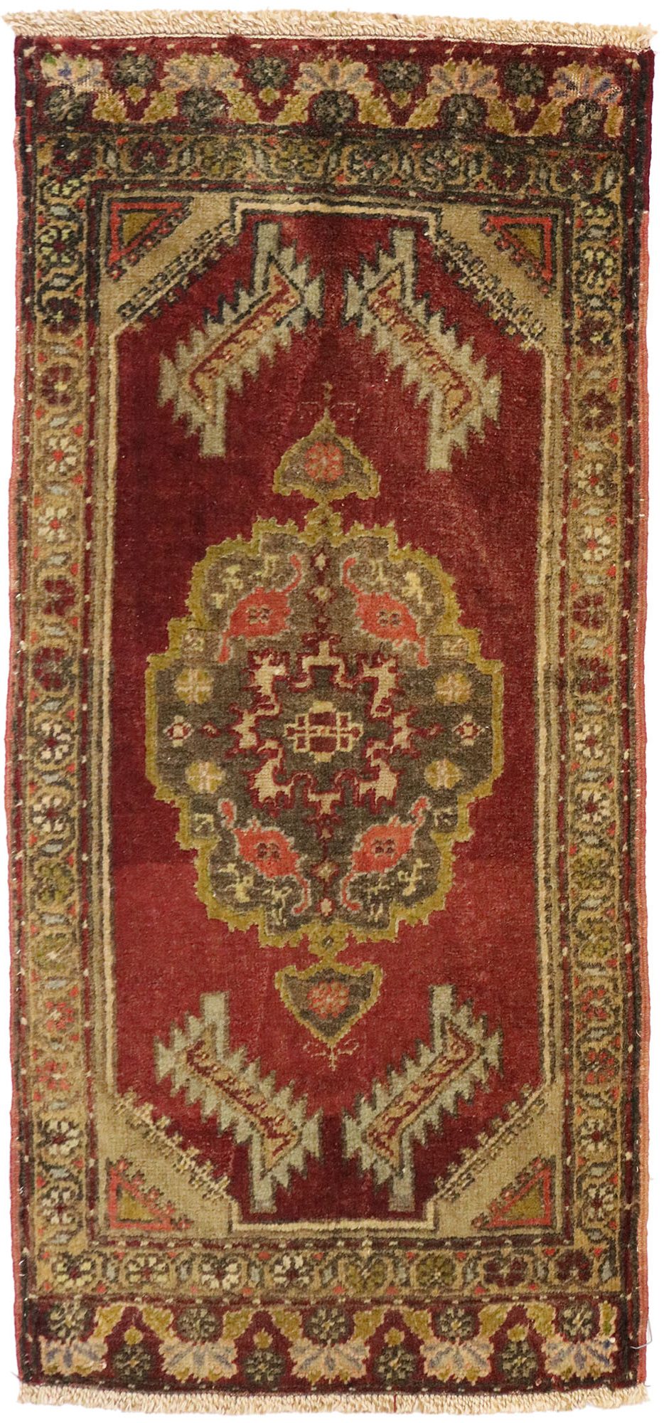 2 x 3 Vintage Turkish Yastik Rug 51511