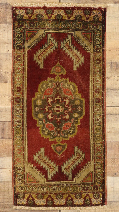 2 x 3 Vintage Turkish Yastik Rug 51511
