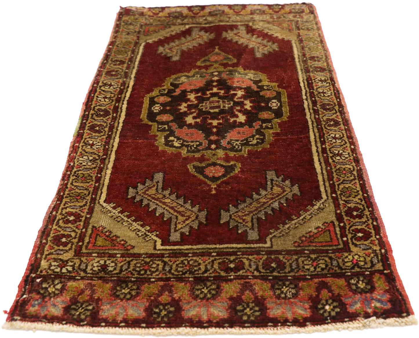 2 x 3 Vintage Turkish Yastik Rug 51513