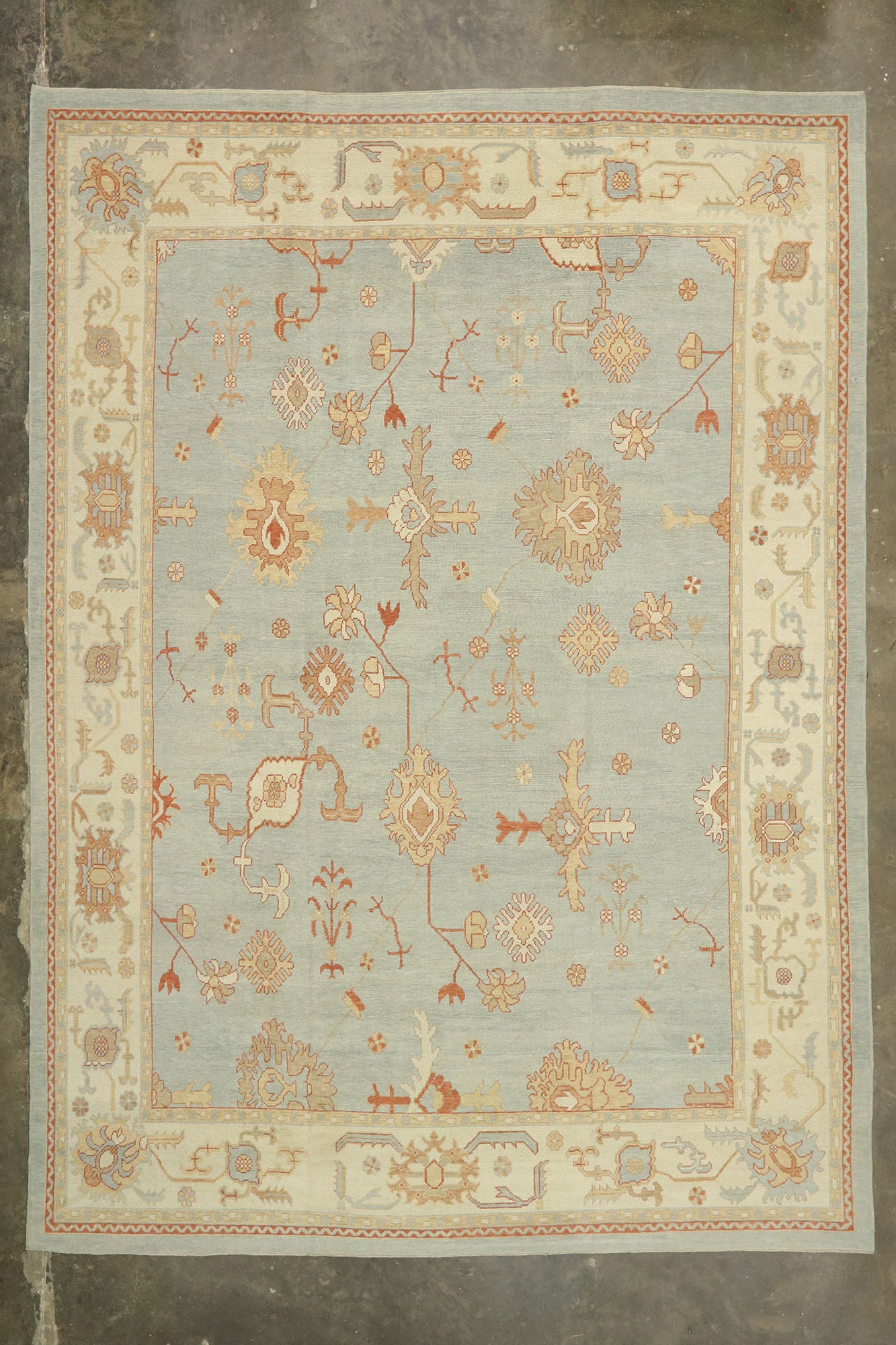 12 x 17 Modern Turkish Oushak Rug 51518