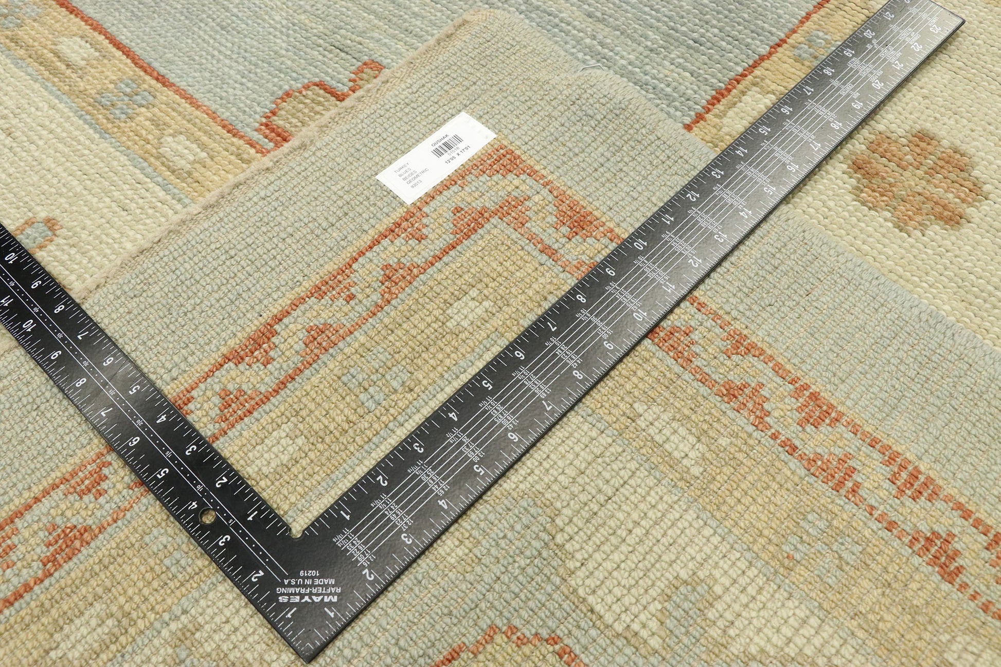 12 x 17 Modern Turkish Oushak Rug 51518