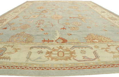 12 x 17 Modern Turkish Oushak Rug 51518