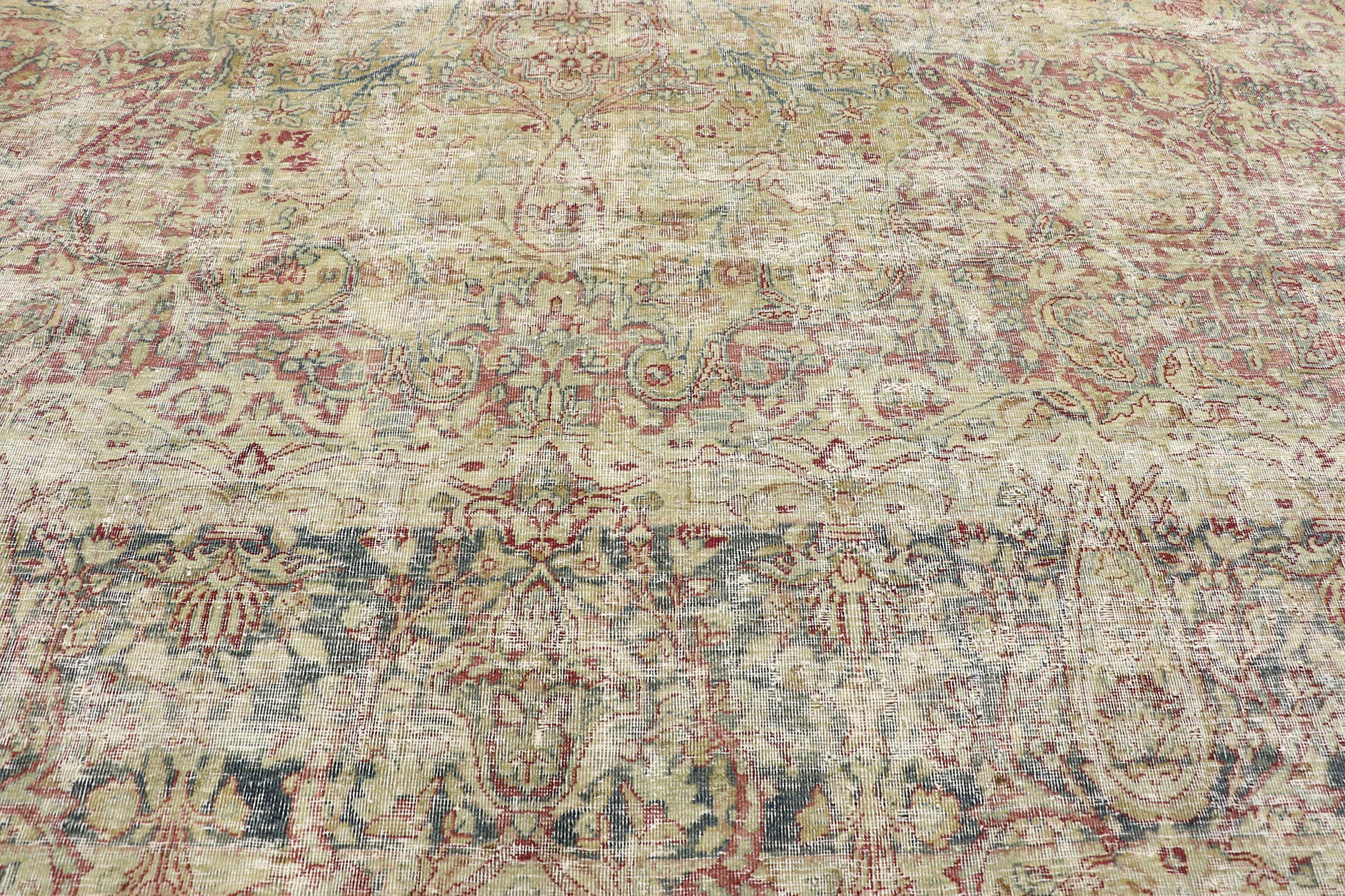 9 x 11 Antique Persian Kerman Rug 51525