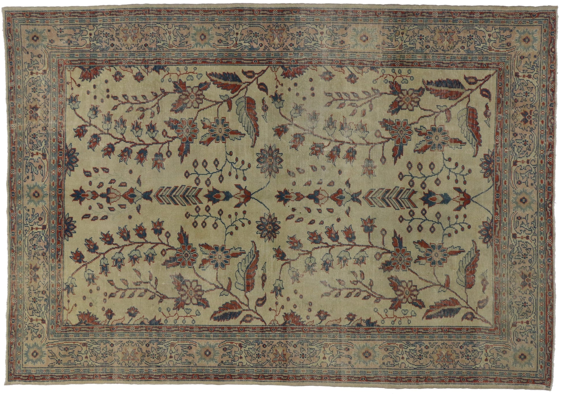 7 x 10 Vintage Turkish Sivas Rug 51537