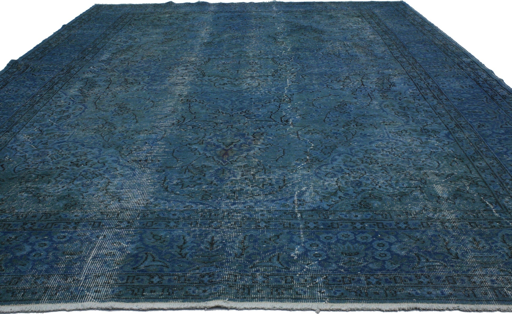 9 x 13 Vintage Overdyed Rug 51541