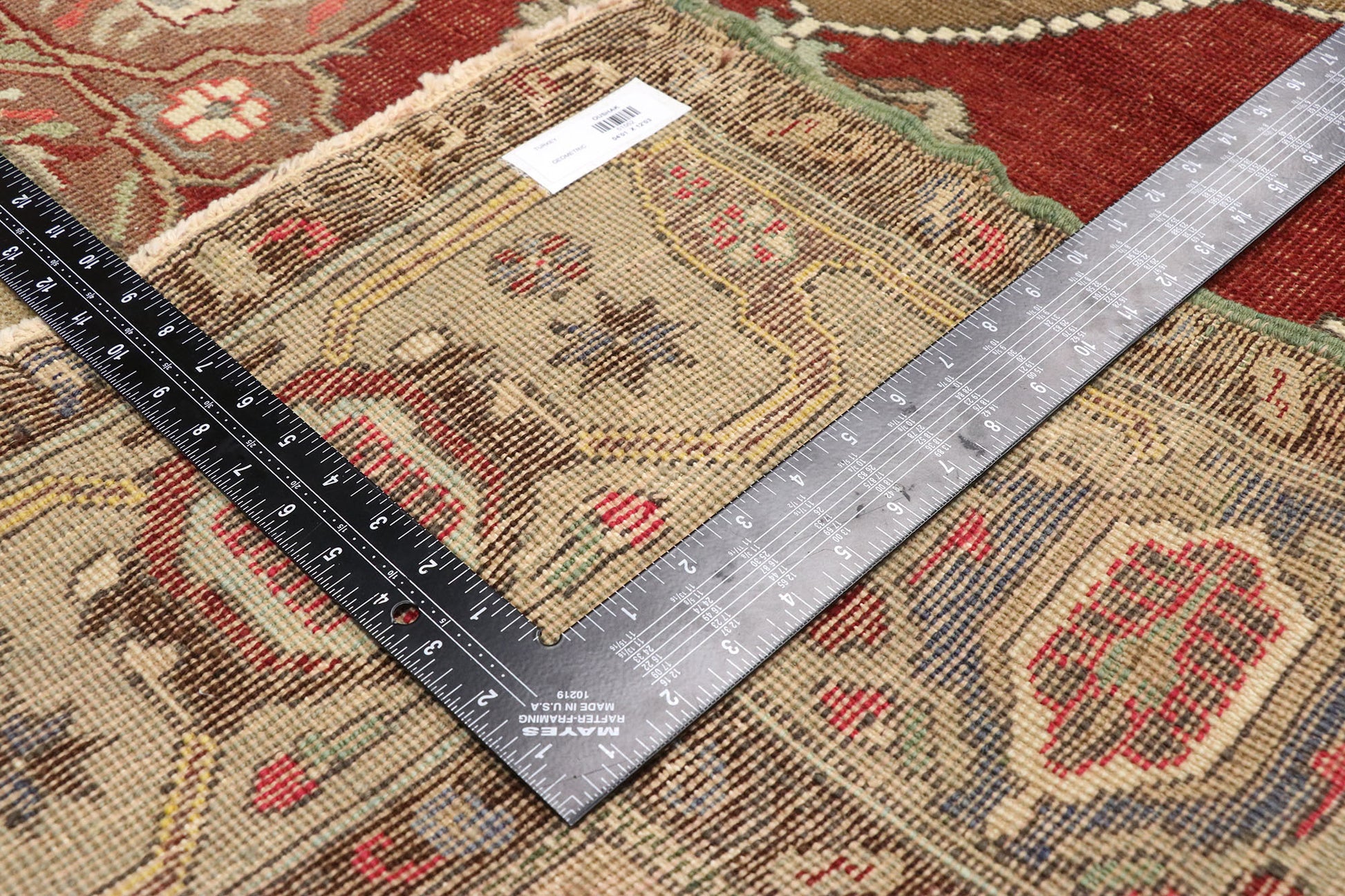4 x 12 Vintage Turkish Oushak Rug 51552