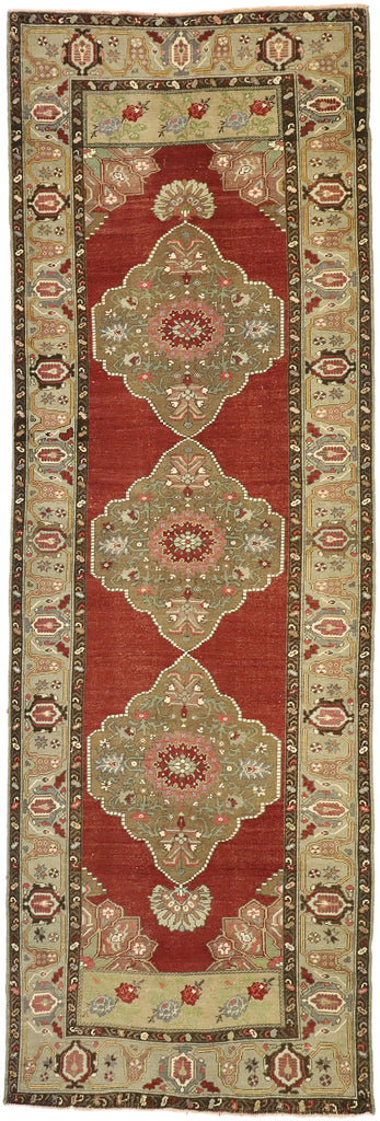 4 x 12 Vintage Turkish Oushak Rug 51552