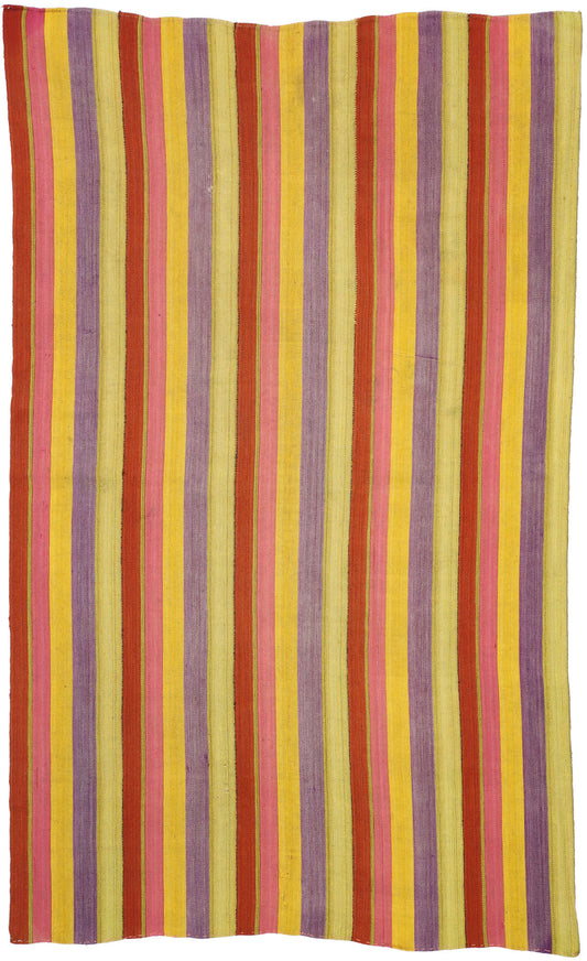 6 x 10 Vintage Turkish Striped Kilim Rug 51553
