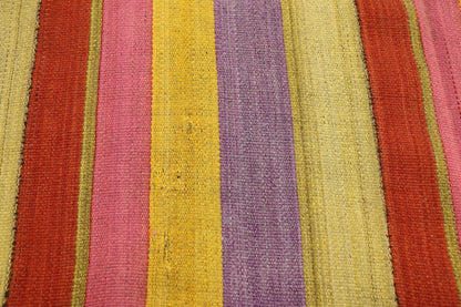 6 x 10 Vintage Turkish Striped Kilim Rug 51553
