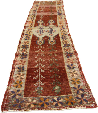 2 x 9 Vintage Turkish Oushak Runner 51559