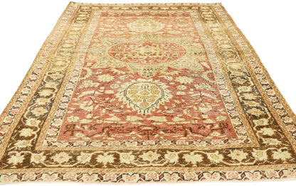 4 x 6 Vintage Turkish Oushak Rug 51560