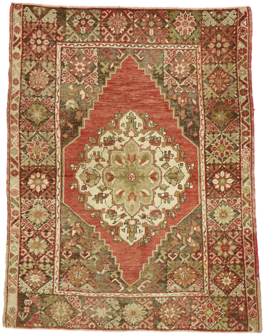 4 x 5 Vintage Oushak Rug 51562