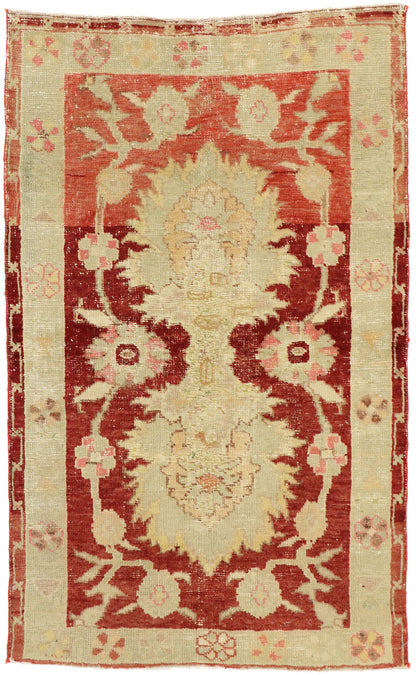3 x 4 Vintage Oushak Rug 51567