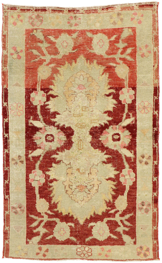 3 x 4 Vintage Oushak Rug 51567