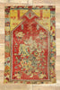 3 x 4 Antique Turkish Oushak Prayer Rug 51568