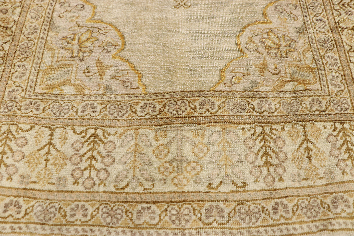 3 x 7 Vintage Turkish Oushak Rug 51576