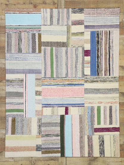 5 x 6 Vintage Turkish Patchwork Rug 51585