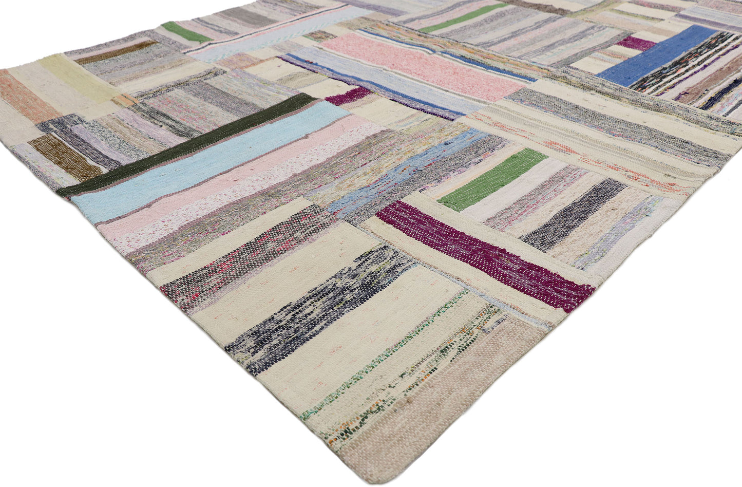 5 x 6 Vintage Turkish Patchwork Rug 51585